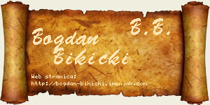 Bogdan Bikicki vizit kartica